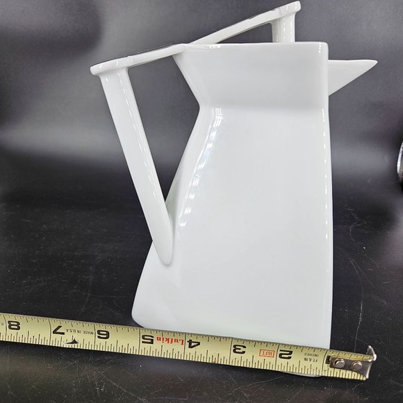 Vintage Atelier JM Lasov Delta Pyramid Czech Tea Coffee Pot Jug Carafe Lid 7.50" - Picture 15 of 15